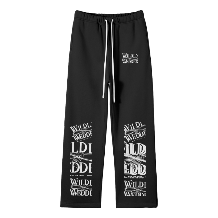 Wildly Wedded ,joggers,Unisex,Couples Joggers,Marriage,Man,Woman,2025