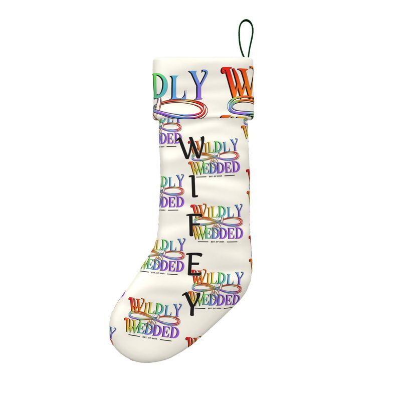 Wildly Wedded Christmas Stocking "Wifey" (Rainbow Collection 2025)