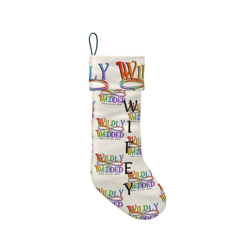 Wildly Wedded Christmas Stocking "Wifey" (Rainbow Collection 2025)